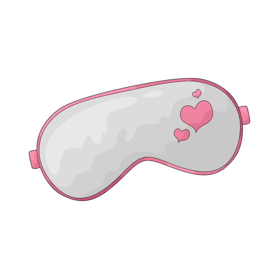 pink sleeping mask vector