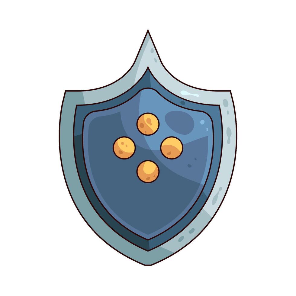 illustration of gaming shield vector