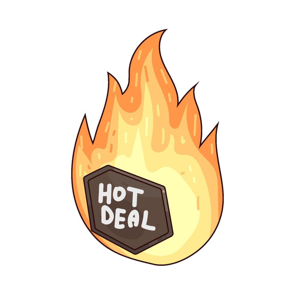 black friday hot deal vector