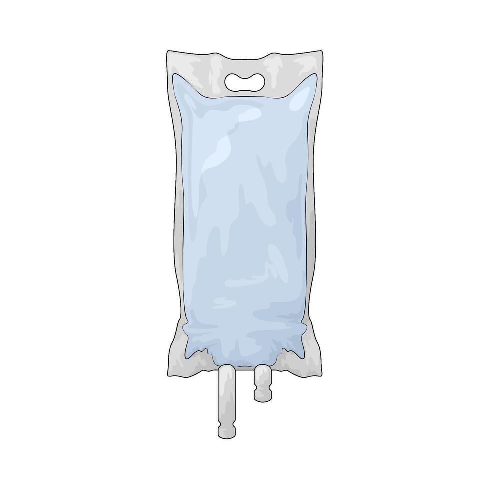 illustration of a iv bag vector