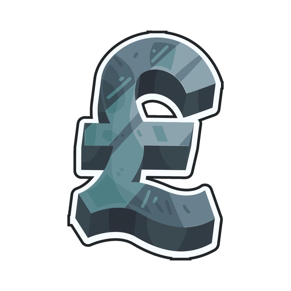 Pound Sterling Currency Symbol vector