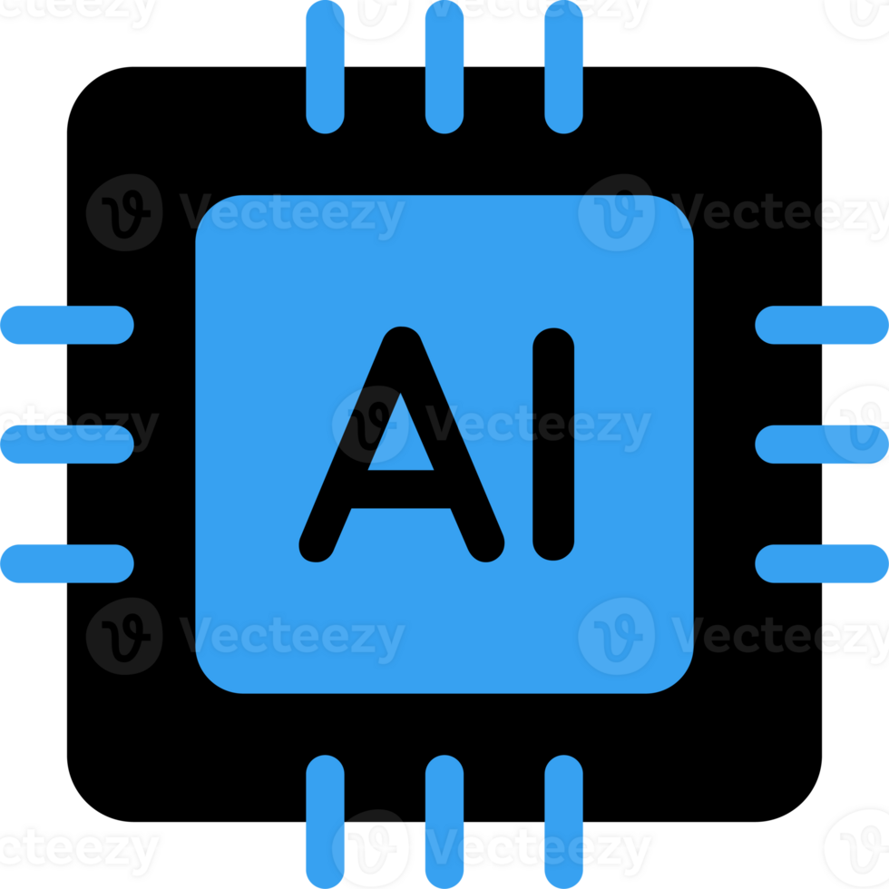 artificial intelligence design chipset black png