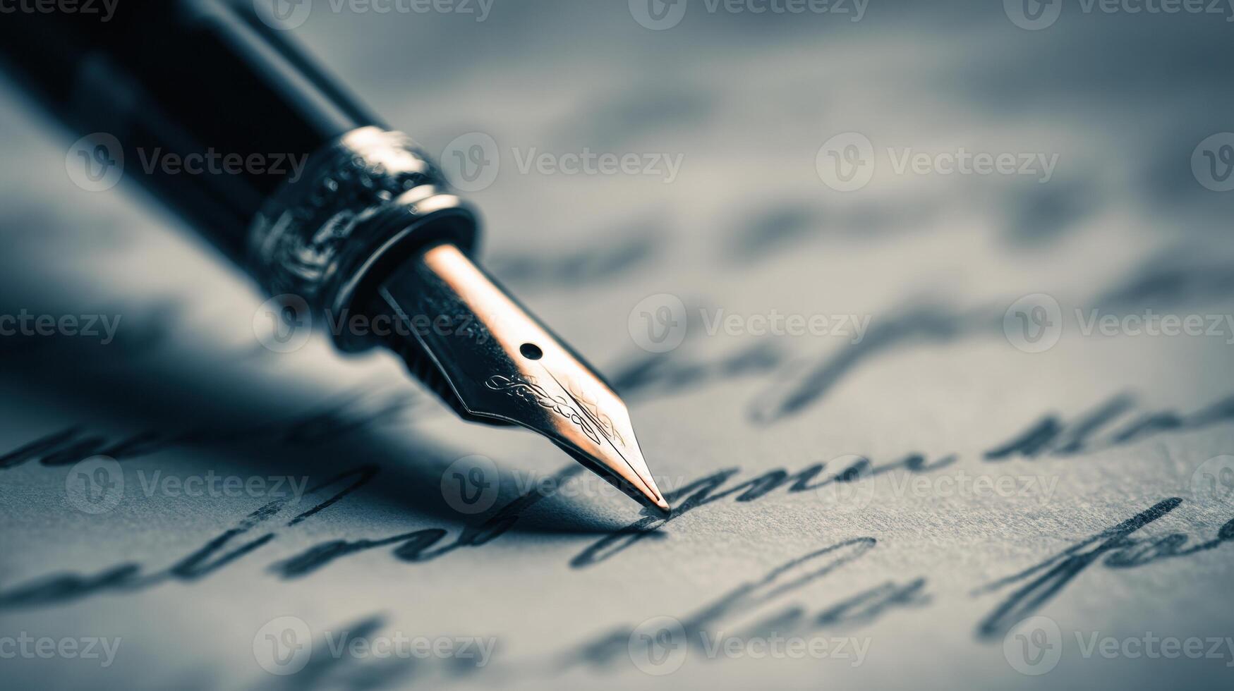 Digital Pen Crafting a Thoughtful Message on a Tablet With a Serene Atmosphere in a Modern Workspace, Perfect for Creative Expression photo