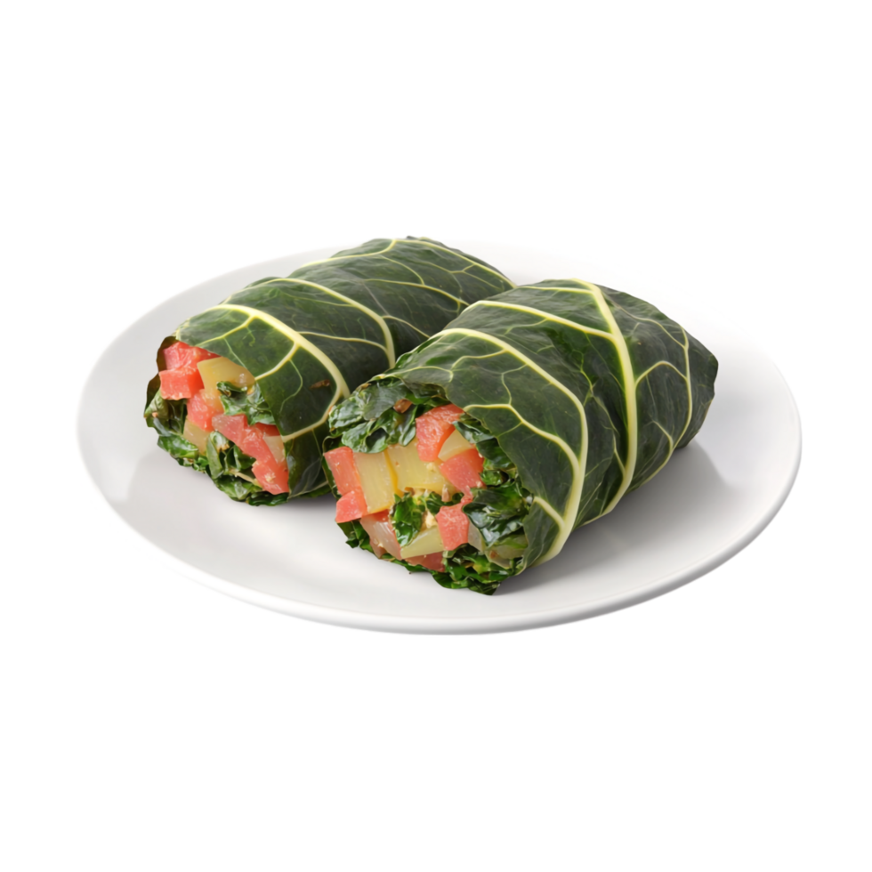 a plate with two wraps on it png
