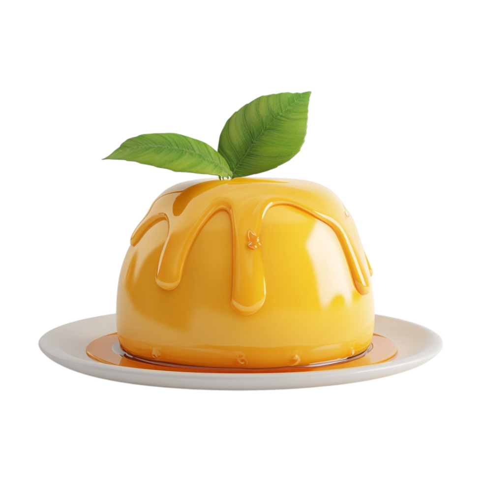 a dessert with a honey glaze on a plate png
