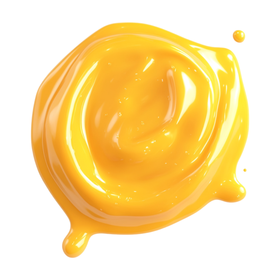 a yellow liquid is being poured into a bowl png