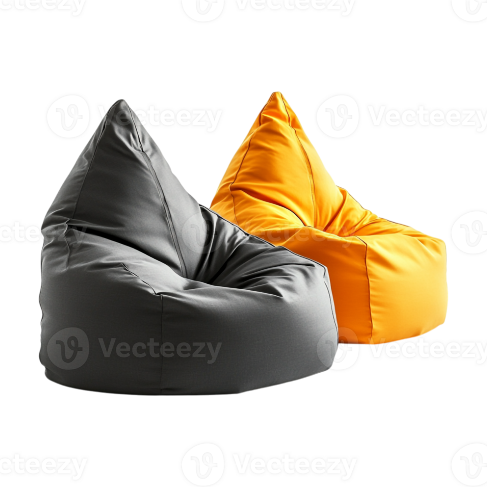 two bean bags on a transpaent background png