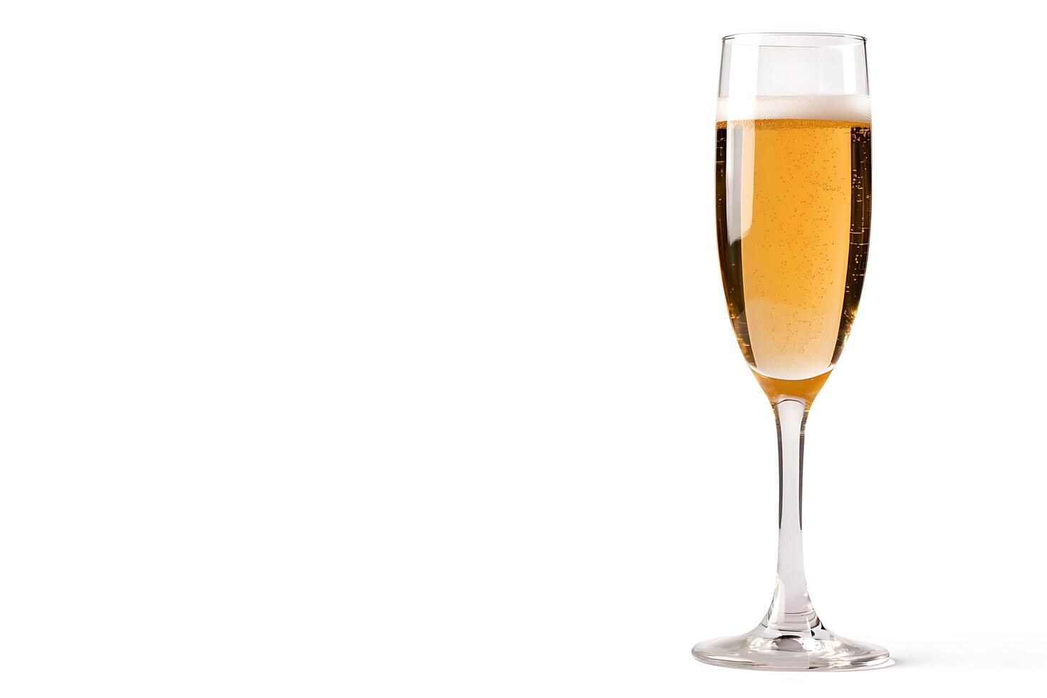 Sparkling Wine in Elegant Glass Festive Drink Image. photo