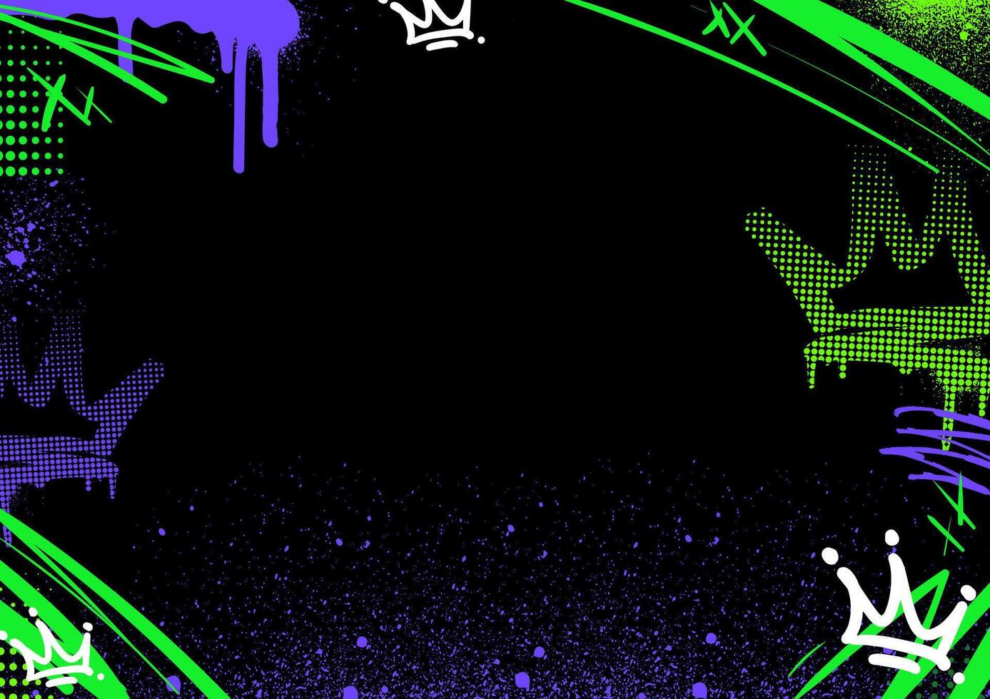 Raw and Abstract Graffiti Background vector
