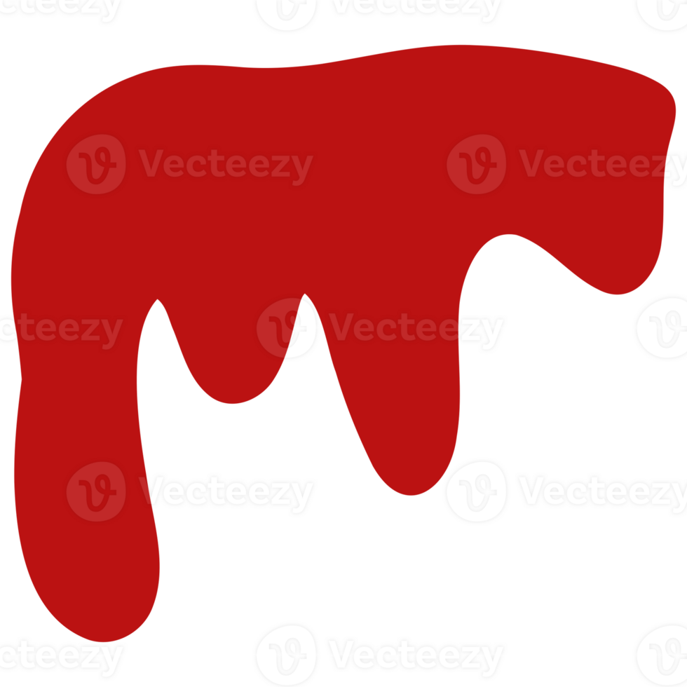 a red blood on a transparent background png