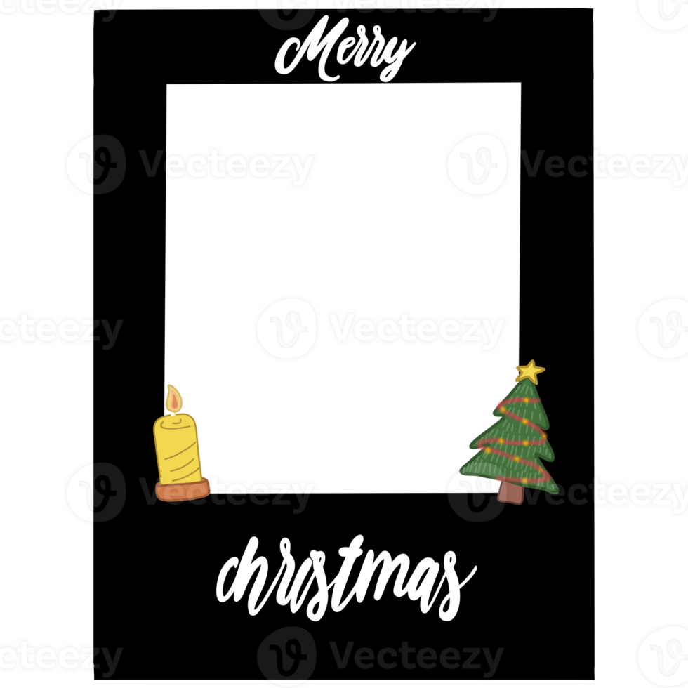 christmas border photo frame png