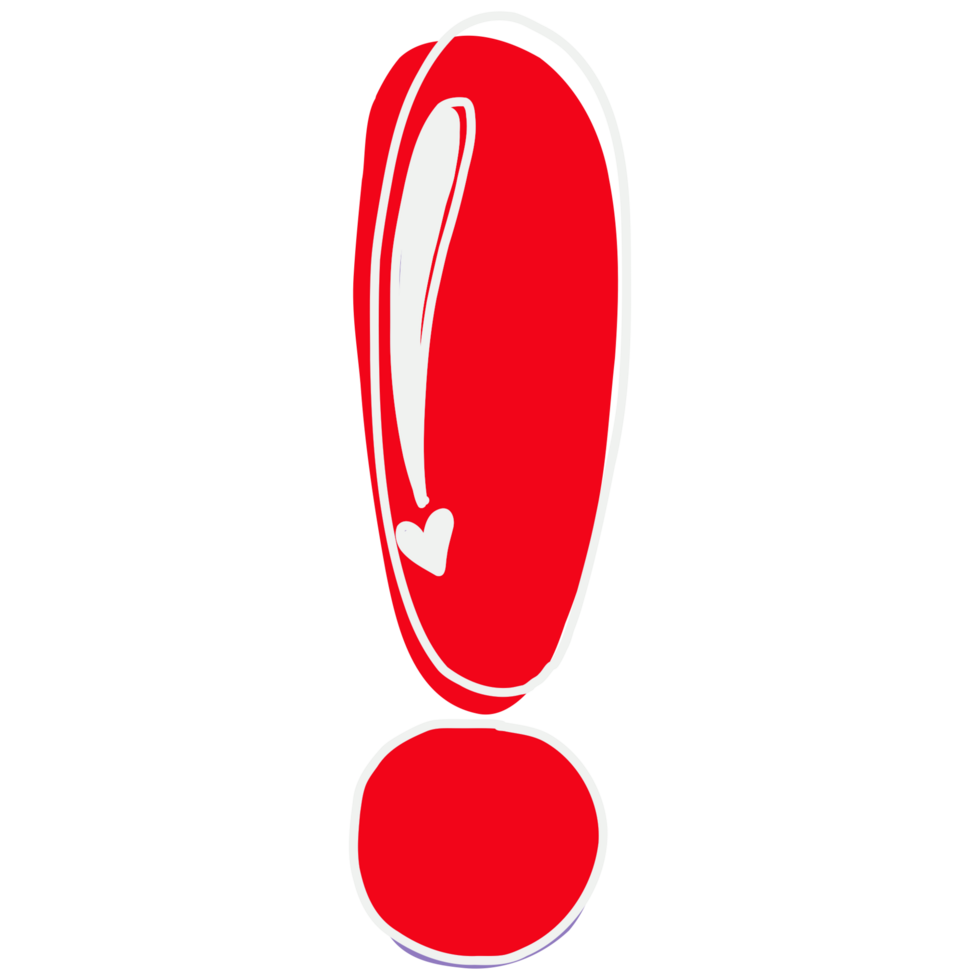 red exclamation mark on transparent background png