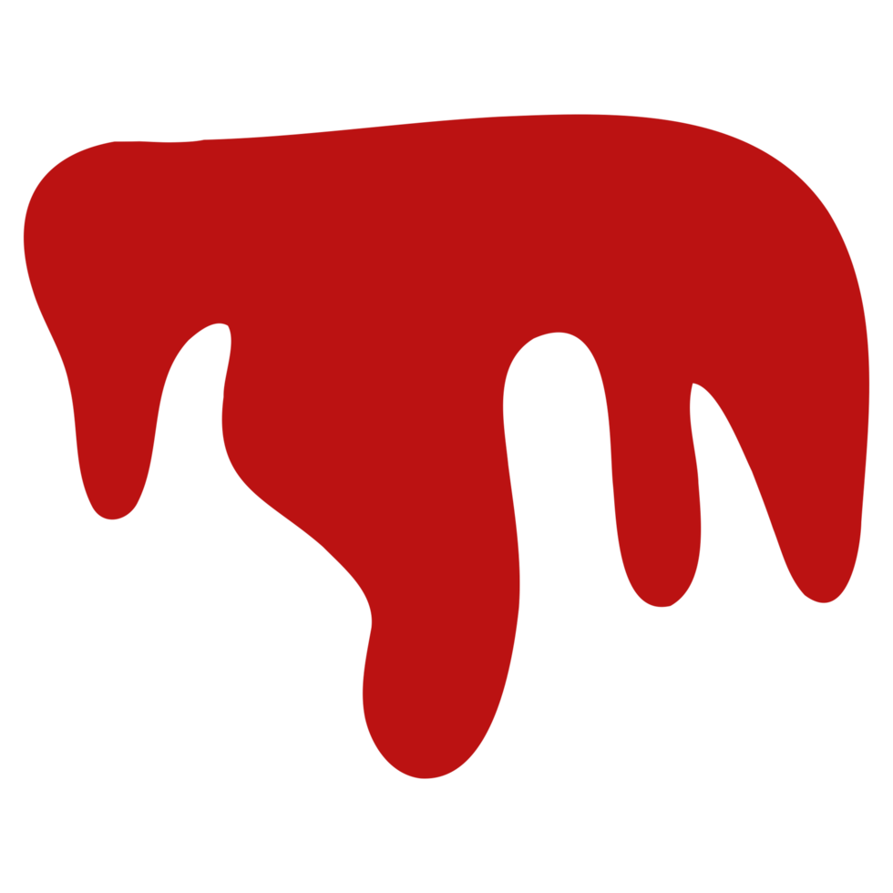 blood a red stain on a transparent background png