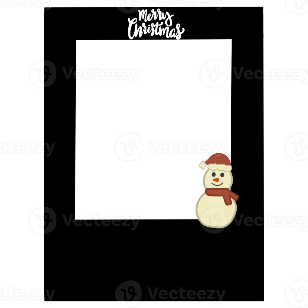 snowman christmas frame png