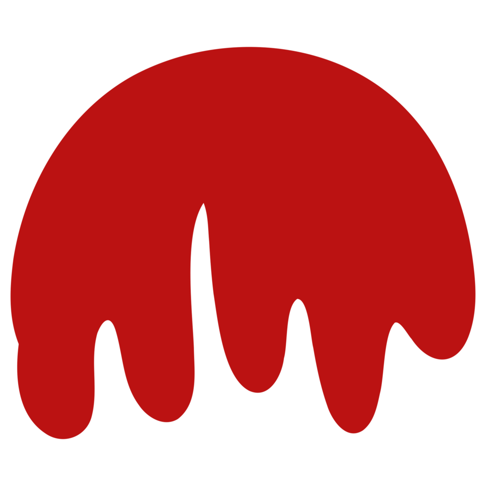 a red liquid dripping from a circle png