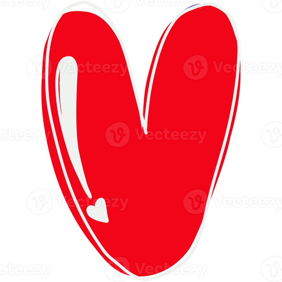 a red heart shaped letter v on a transparent background png
