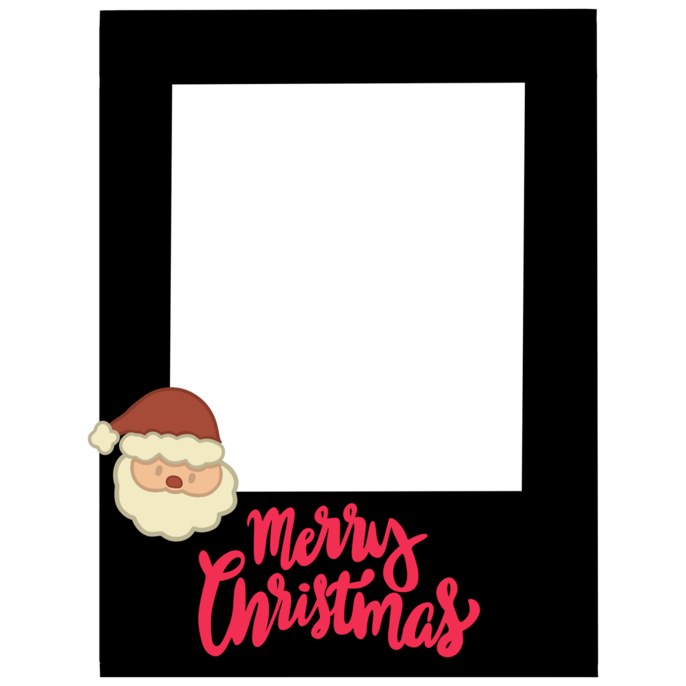 santa claus christmas frame png
