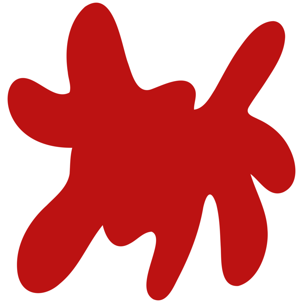 a red paint splatter on a transparent background png