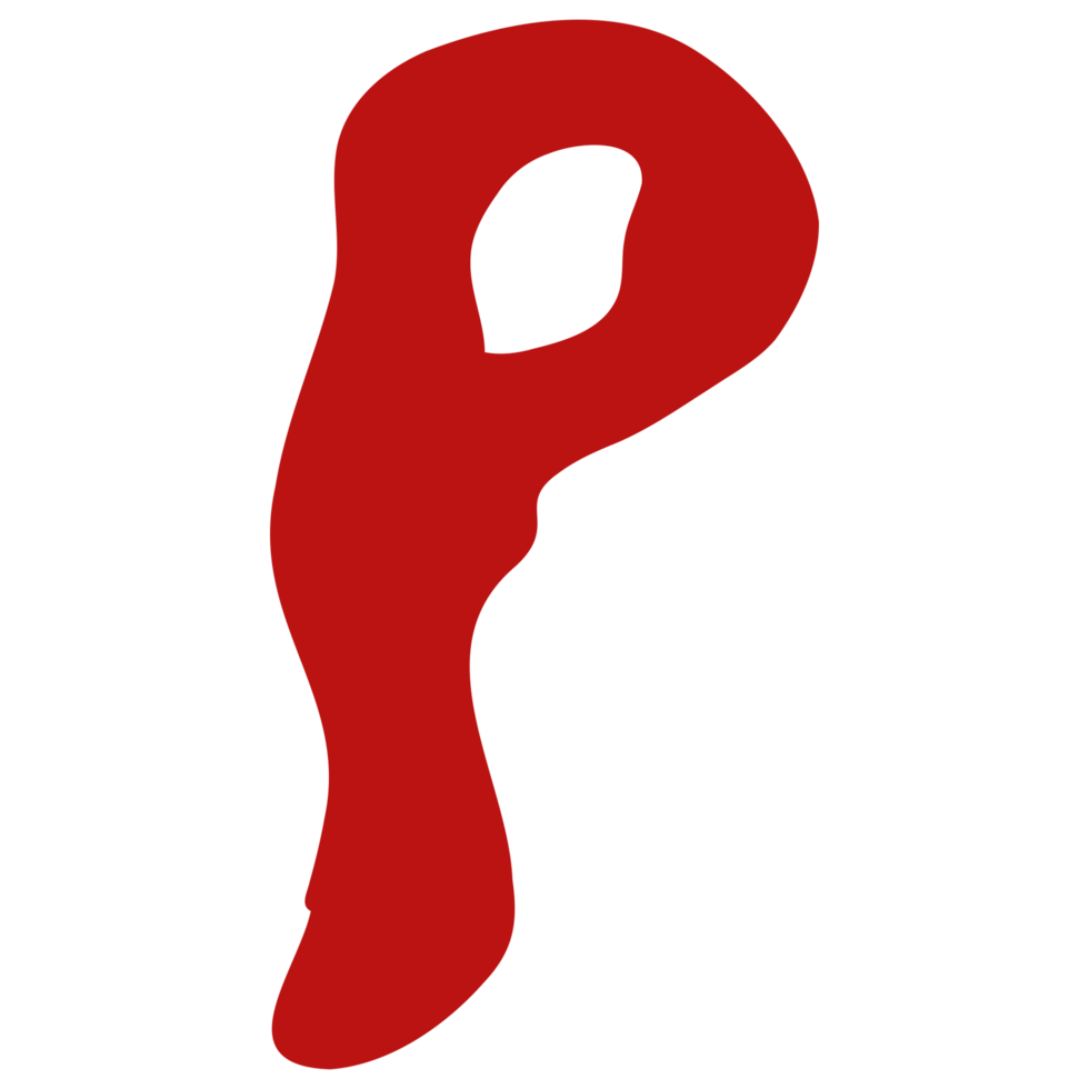 a red letter p with a white background png