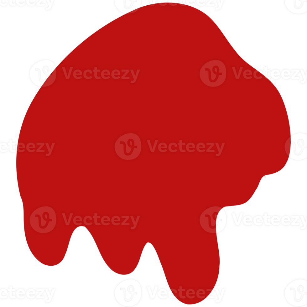 a red liquid dripping on a transparent background png