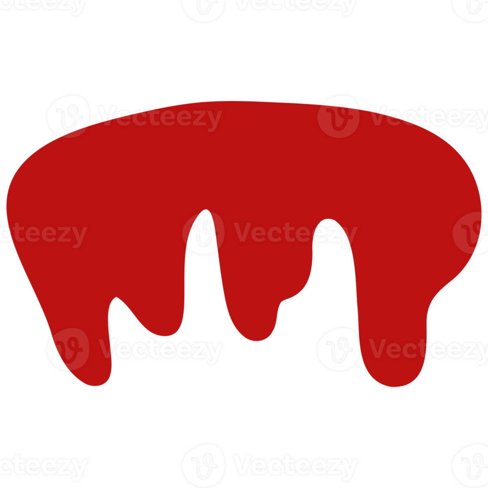 A red wavy blood png