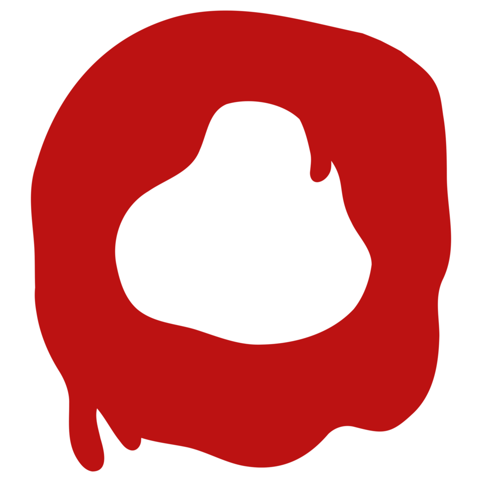 a red circle with a white outline png