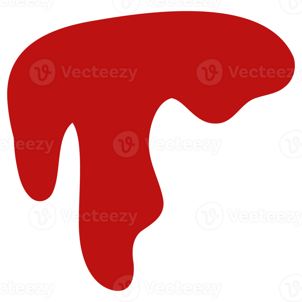 a red liquid dripping from a transparent background png