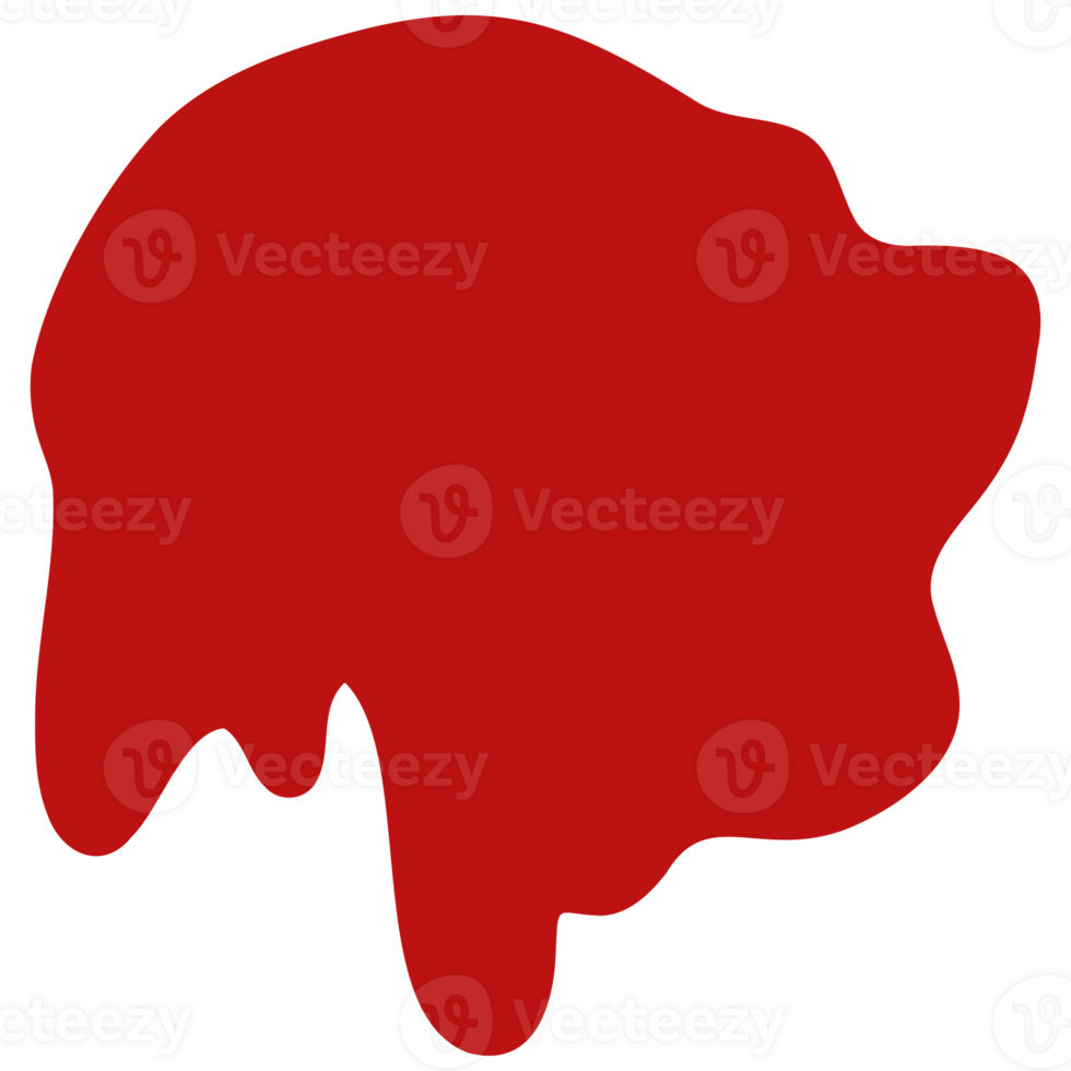 a red liquid dripping from a head png