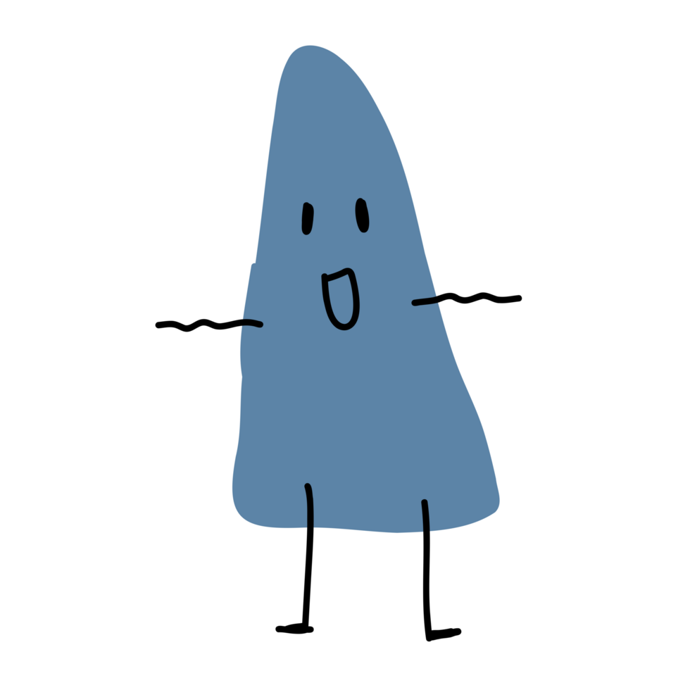 a blue cartoon shark with arms and legs png