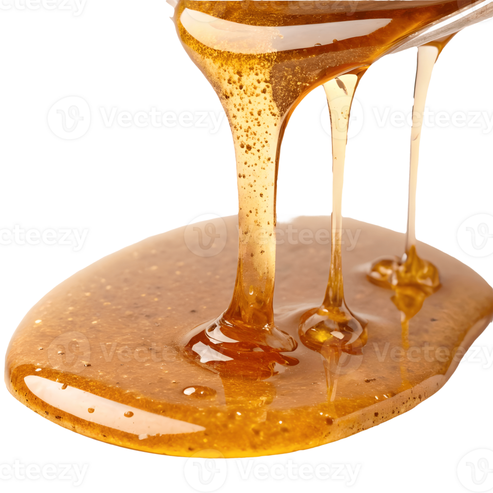 Golden Honey Flow Delicious Drizzling Honey, Sweet Nectar, Natural Food, Healthy Eating, and Culinary Delight Transparent Background png