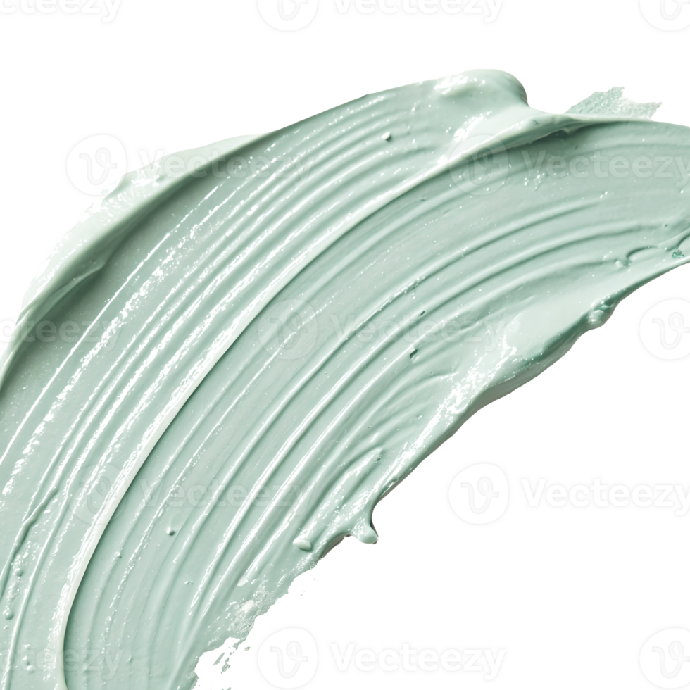 Mint Green Clay Mask Swatch Skincare Texture, Beauty Treatment, Cosmetic Application, Spa Aesthetic, Transparent Background png