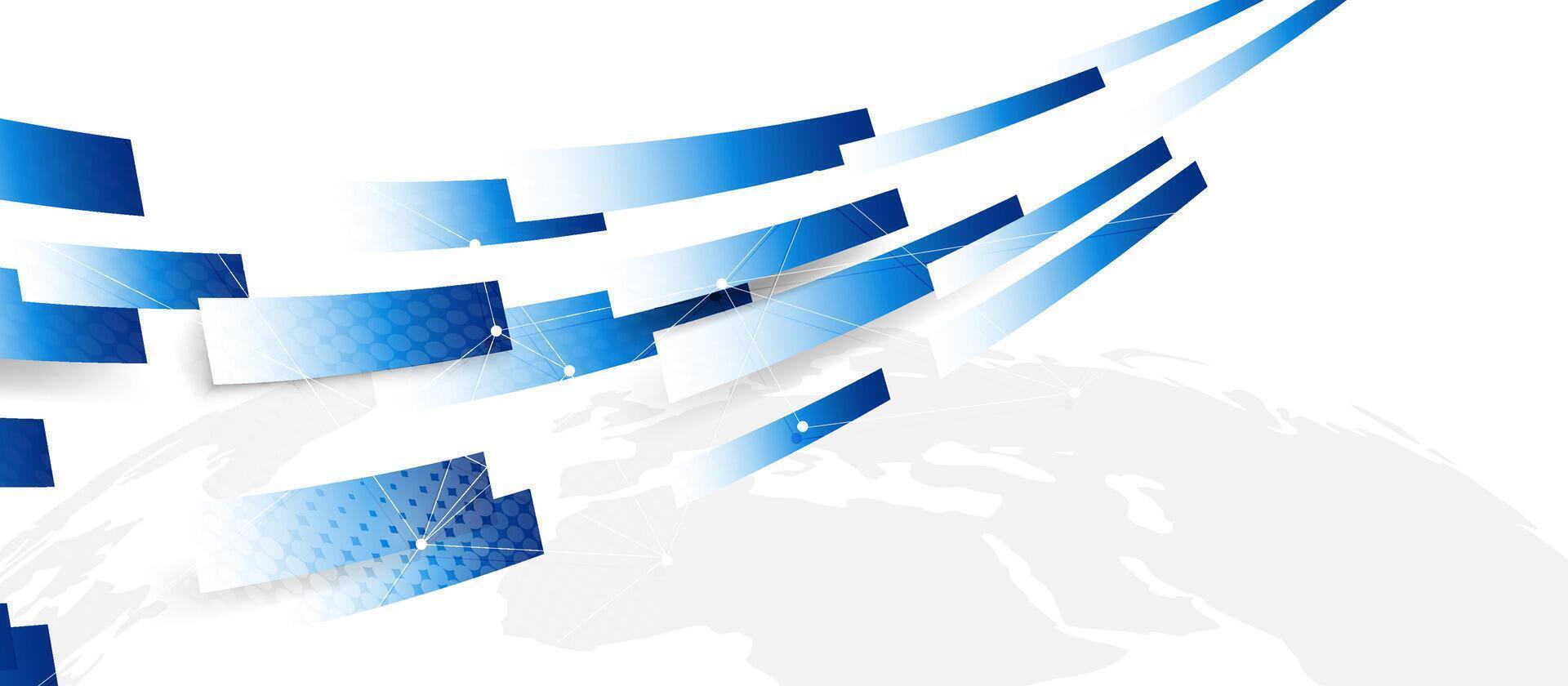 Abstract blue and white rectangle line background with futuristic concept background. Geometric stripe line design for banner, brochure, poster, cover, website, and header vector