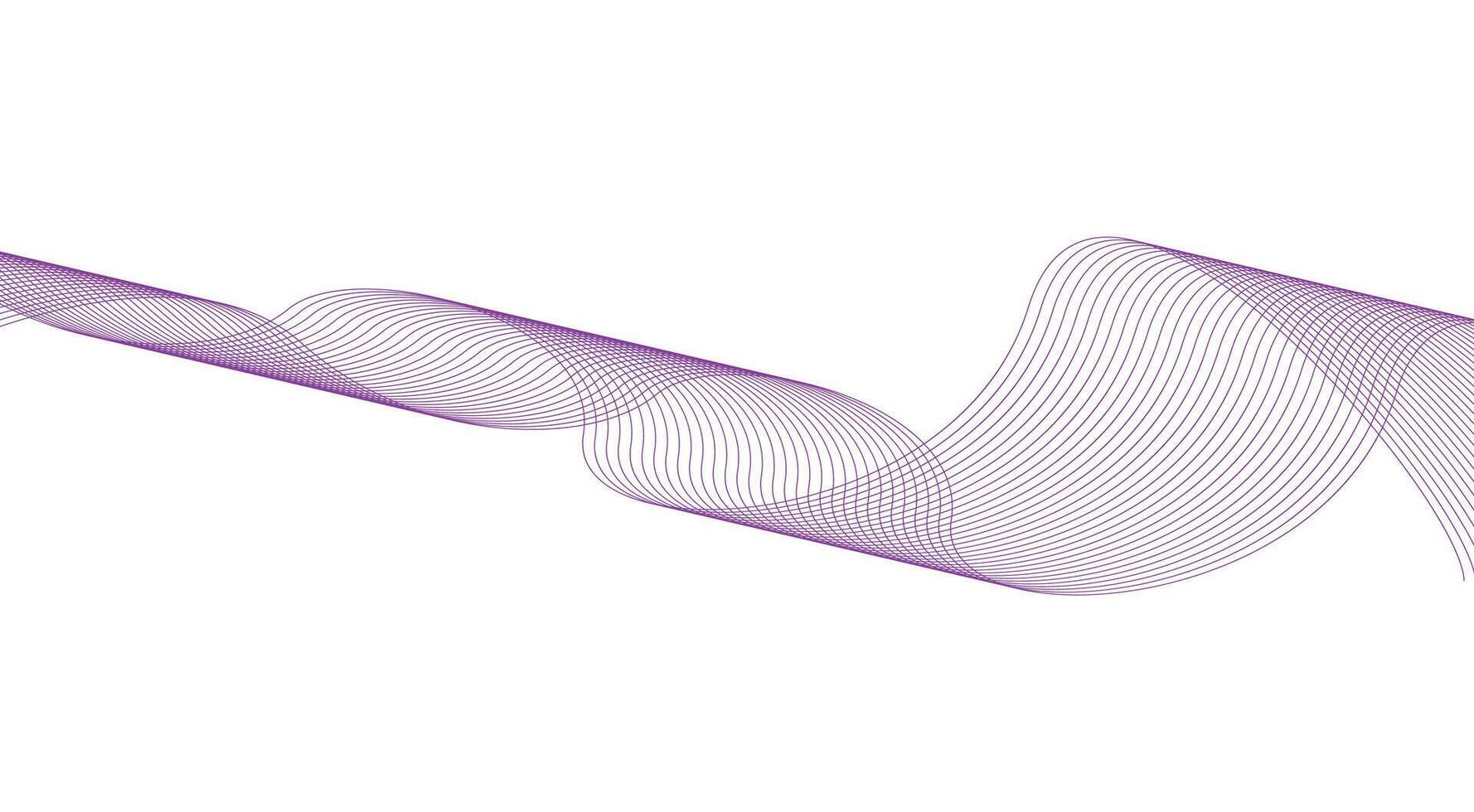 Blend Wave Purple Color Abstract Design Background Illustration vector