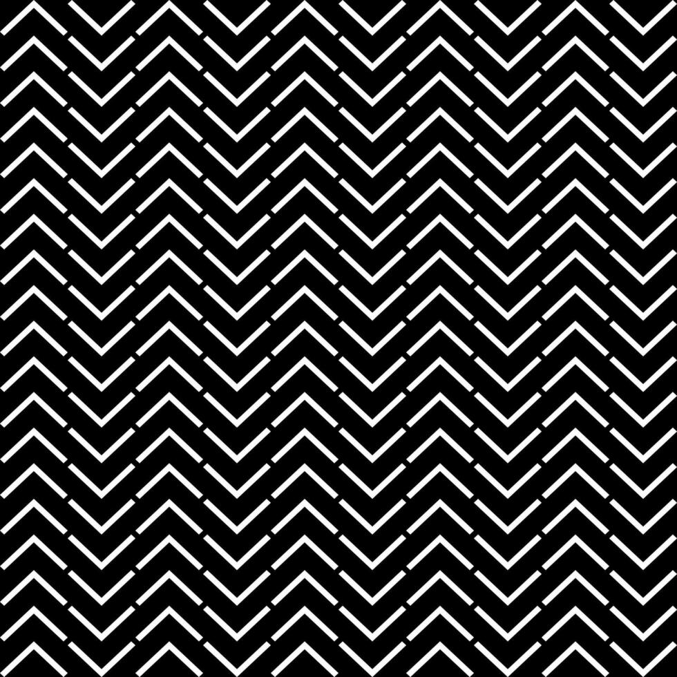 Seamless pattern with zigzag Tire Track Black and white background vector