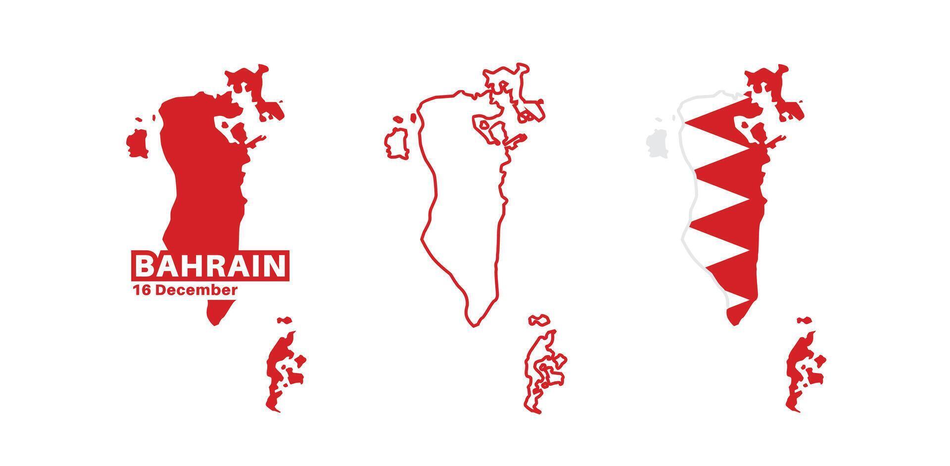 Set of isolated bahrain maps. bahrain flag overlaid with flag proportions. Maps and traveling around the world vector