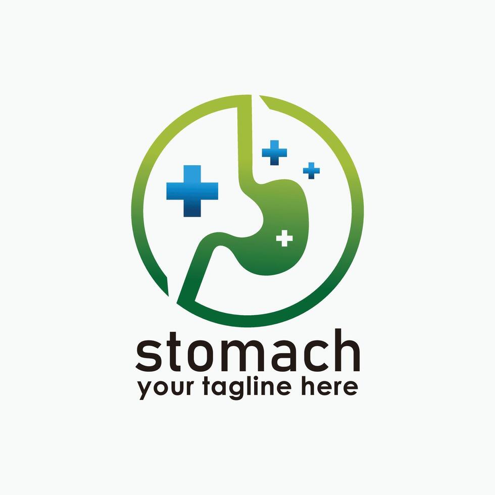 stomach care logos, health clinic logo design , people icon design vector