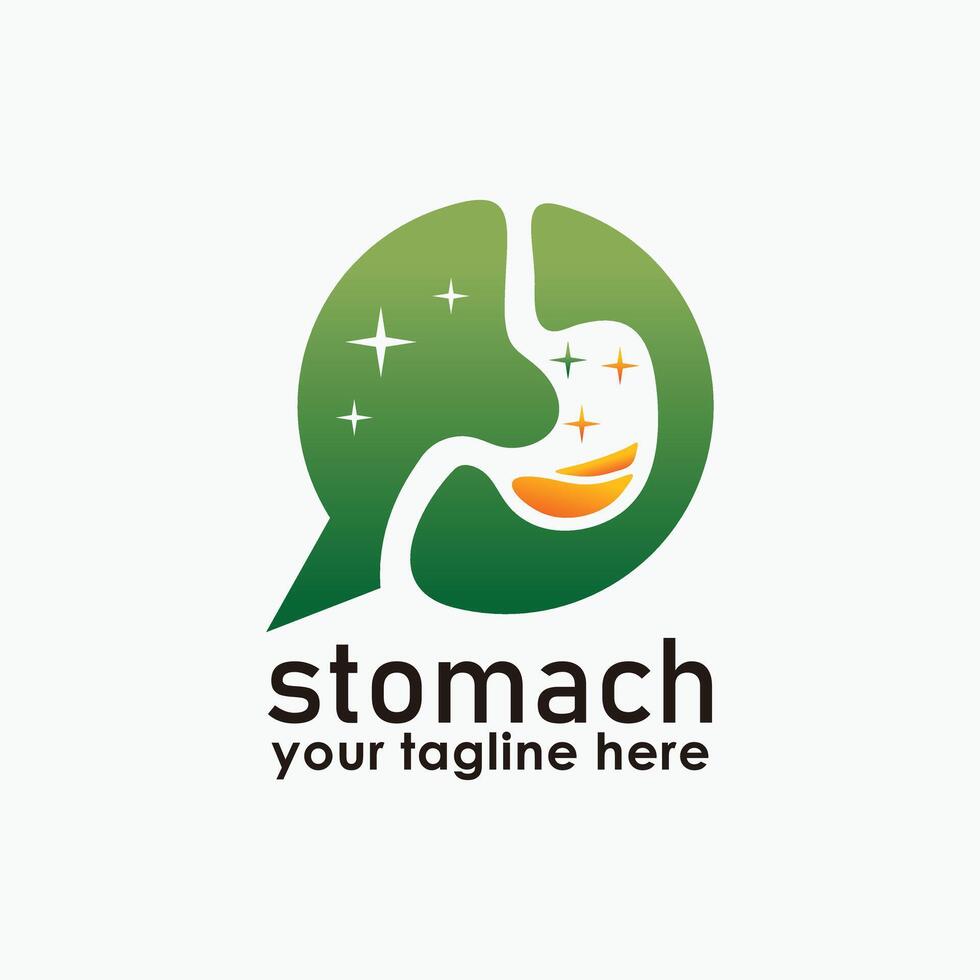 stomach consult logo design template, medical logos, people health icon design vector