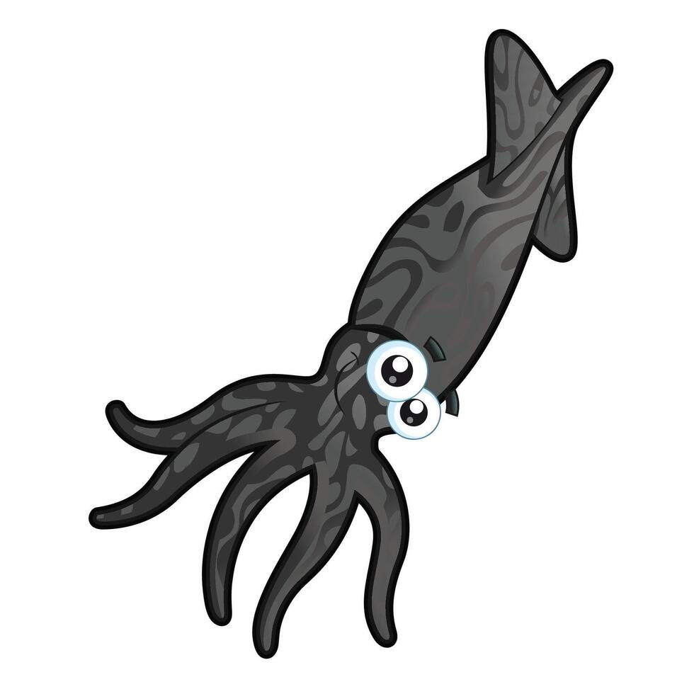Happy Red Lobster. vector