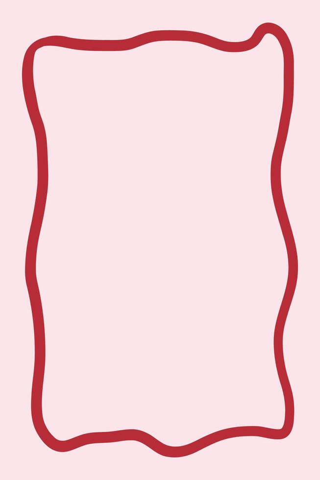 Coquette style illustration of frame on pink background. Romantic, feminine design perfect for stationery, invitations, social media graphics, and Valentine Day themes. Trendy pastel background. vector