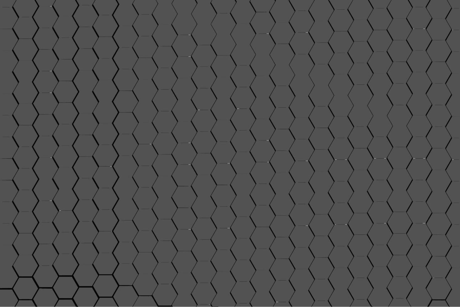 dark black doff metal hexagon pattern abstract geometric shape background vector