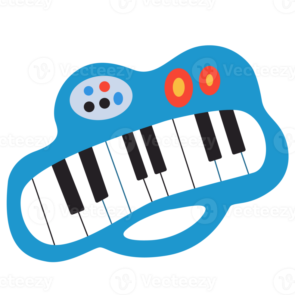 2D Cute Music Keyboard for Kids png
