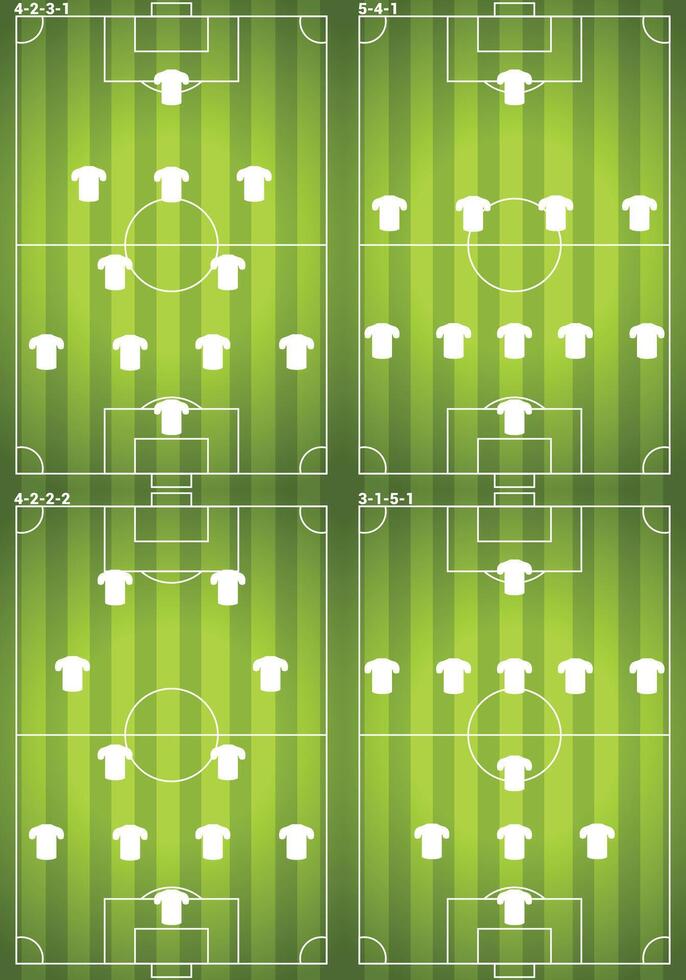 Soccer dimention with player strategy vector
