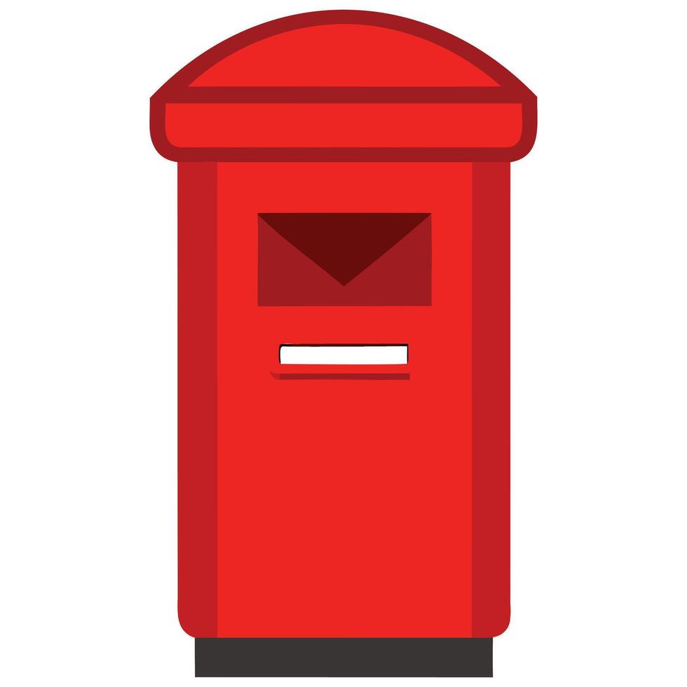 Classic Red Mailbox Graphics vector