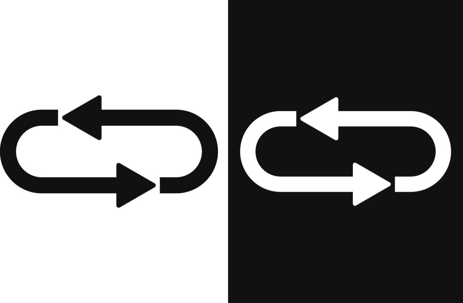 Conversion Icon Set. Swap Symbol. two arrows pointing in opposite directions. illustrtaion vector