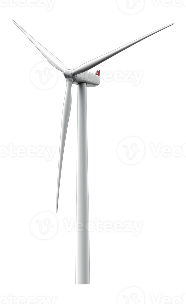 Wind Turbine Close-up on a Transparent File png