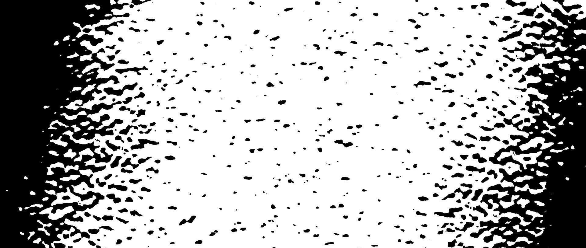 Grunge rough grain overlay background. Black gritty gravel texture. Distressed noise surface with dust, sand, particles, specks, speckles. Shabby dirty granule backdrop. vector