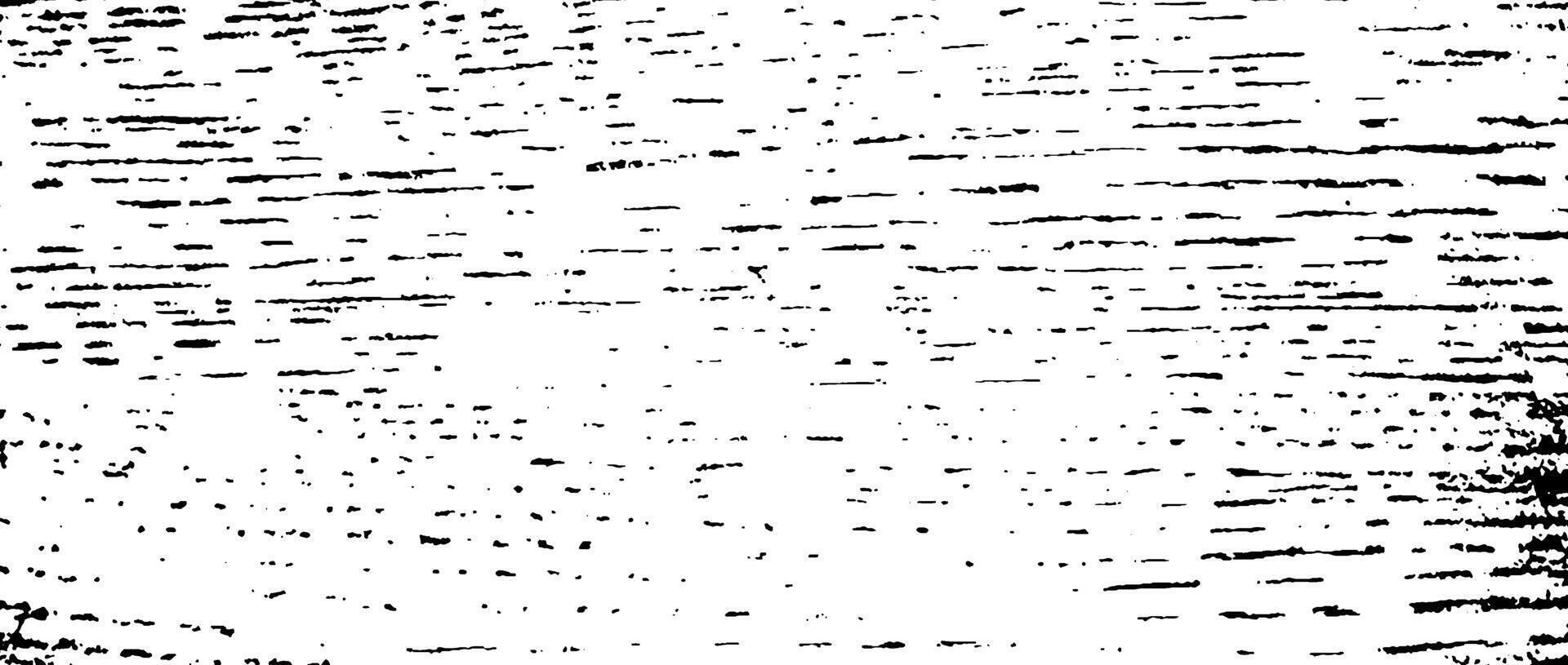 Black grunge wood texture. Grainy wooden overlay background. Distressed bark surface with dust, scratches, particles, specks, speckles. Rough dirty stamp backdrop of floor, fence, wall, tile. vector