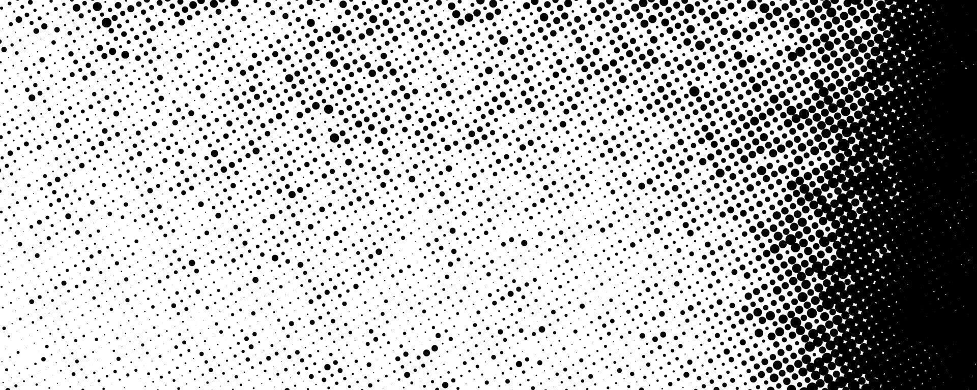 Halftone gritty noise texture. Grunge grit pixel gradient background. Retro comic pixelated backdrop. Black dotted sand noise wallpaper. Dirty grain spots, stains, dots textured overlay. vector