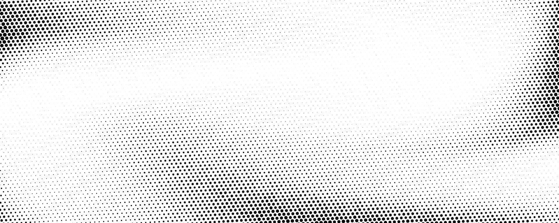 Grunge halftone gradient texture. Faded grit noise background. Black and white sandy gritty wallpaper. Retro pixelated backdrop. Anime or manga comic overlay. Graphic design textured halfton vector