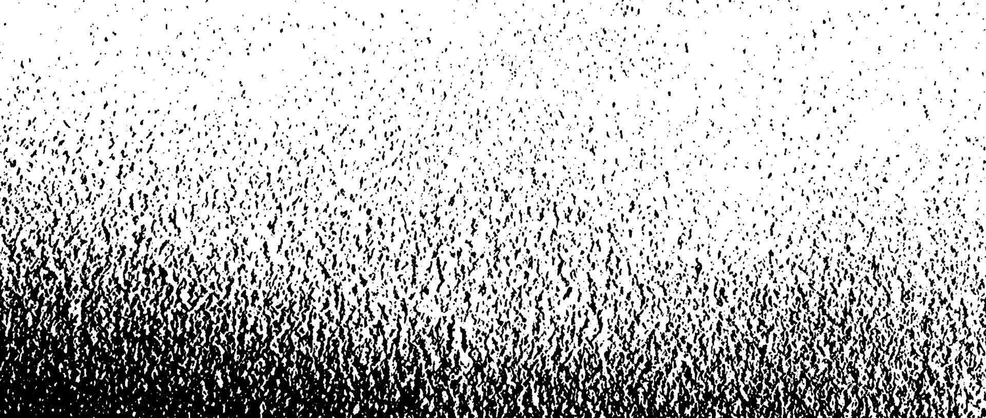 Black grit grunge texture. Grainy eroded overlay background. Distressed noise surface with dust, particles, specks, speckles. Rough dirty granule lino backdrop texture of concrete or cement. vector